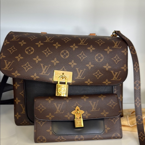 Louis Vuitton Monogram Brown and Gold Bag Duo